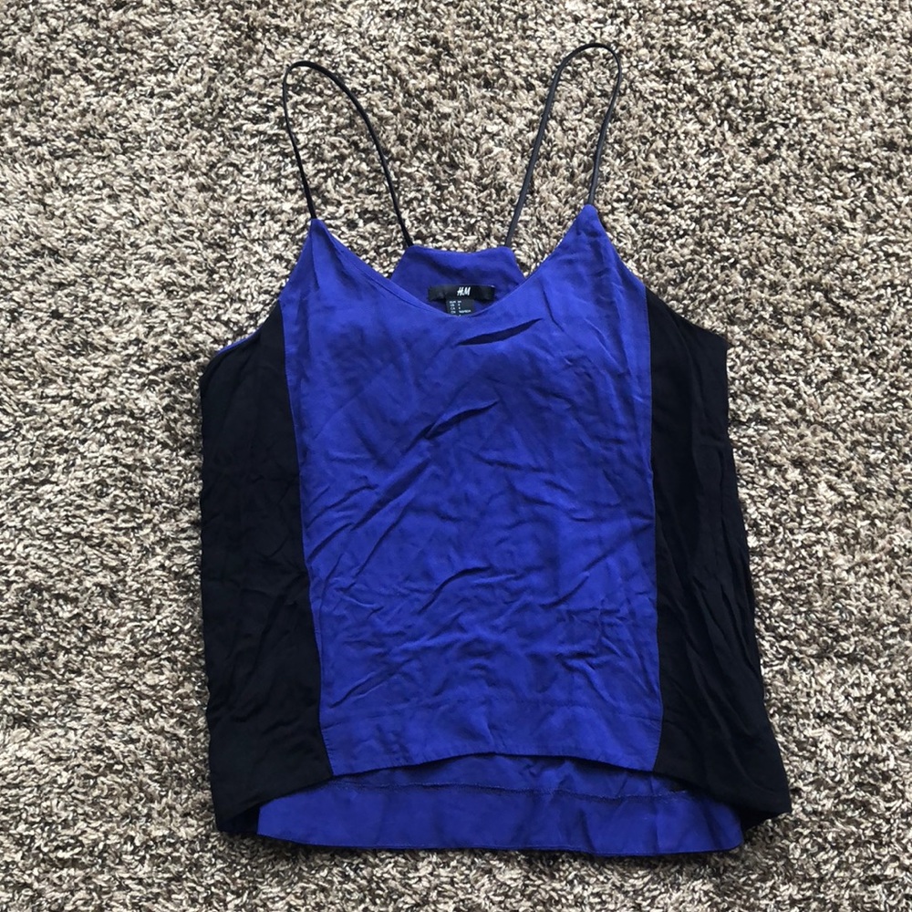 H&M color block top size 4